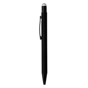 TITANIUM BLACK, metalna "touch" hemijska olovka, srebrna