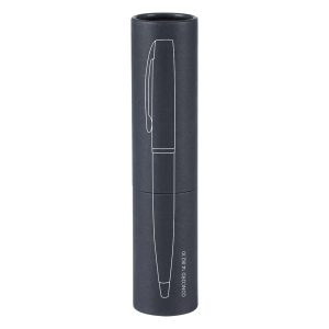 CONCORD, metalna hemijska olovka u papirnoj tubi, crna