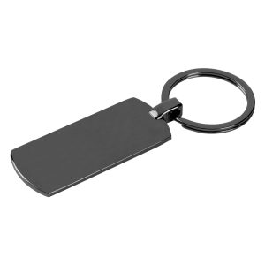 INOX R, privezak za ključeve, tamno metalni