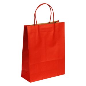 LOLA MIDI, papirna kesa, 120 g/m2, crvena