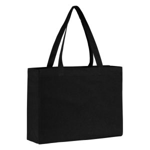 OLIVE, torba od recikliranog pamuka, 300 g/m2, crna