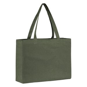 OLIVE, torba od recikliranog pamuka, 300 g/m2, maslinasta