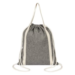 ZORA, ranac od recikliranog pamuka, 200 g/m2, crni