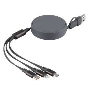 ONES 6IN1, usb type-c kabl za punjenje i prenos podataka, 6 u 1, 60w, sivi
