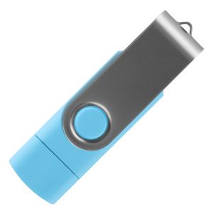 SMART C GRAY, usb flash memorija, svetlo plavi, 64GB