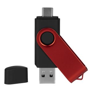 SMART C RED, usb flash memorija, crni, 64GB