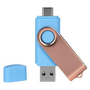 SMART C ROSE GOLD, usb flash memorija, svetlo plavi, 64GB