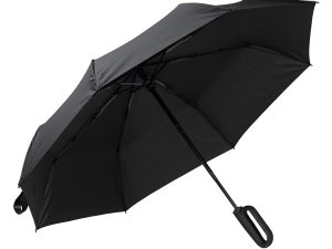 APOLLO, sklopivi kišobran sa automatskim otvaranjem i zatvaranjem, crni
