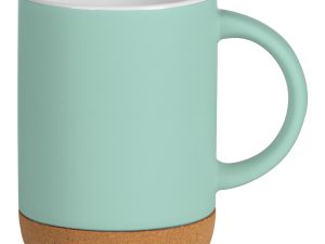 ALMA, keramička šolja sa dnom od plute, 280 ml, mint