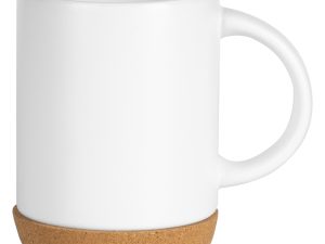 ALMA, keramička šolja sa dnom od plute, 280 ml, bela