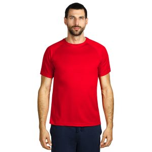 RECORD, sportska majica sa raglan rukavima, 130 g/m2, crvena