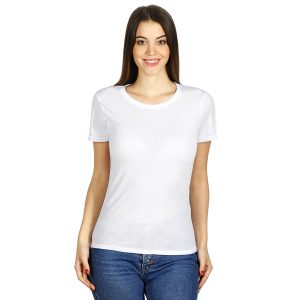 SUBLI LADY, ženska majica predviđena za sublimaciju, 160 g/m2, bela