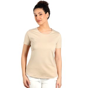 TERRA LADY, majica od organskog češljanog pamuka, 150g/m2, bež