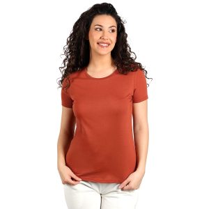 TERRA LADY, majica od organskog češljanog pamuka, 150g/m2, karamel