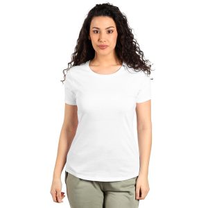 TERRA LADY, majica od organskog češljanog pamuka, 150g/m2, bela