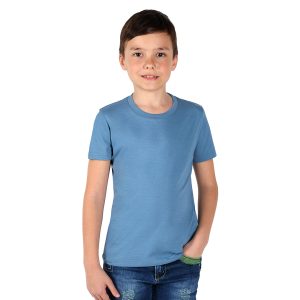 TERRA KID, dečja majica od organskog češljanog pamuka, 150g/m2, svetlo plava