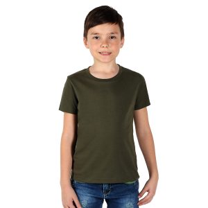 TERRA KID, dečja majica od organskog češljanog pamuka, 150g/m2, maslinasta