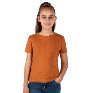 TERRA KID, dečja majica od organskog češljanog pamuka, 150g/m2, svetlo braon