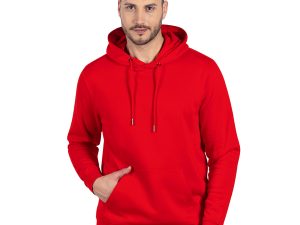 ABSOLUT HOODY, dukserica sa kapuljačom od organskog pamuka, 280 g/m2, crvena