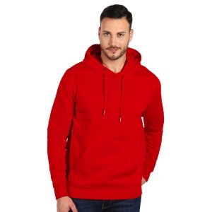 ABSOLUT HOODY 350, dukserica sa kapuljačom, od organskog pamuka, 350 g/m2, crvena