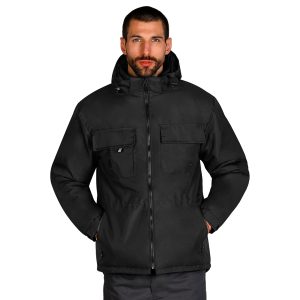 TEN JACKET, radna jakna sa kapuljačom, crna