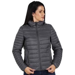 RINO HOODY WOMEN, ženska jakna sa kapuljačom, tamno siva