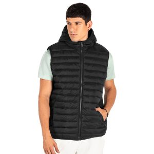 LIBERTY HOOD VEST MEN, prsluk sa kapuljačom, crni
